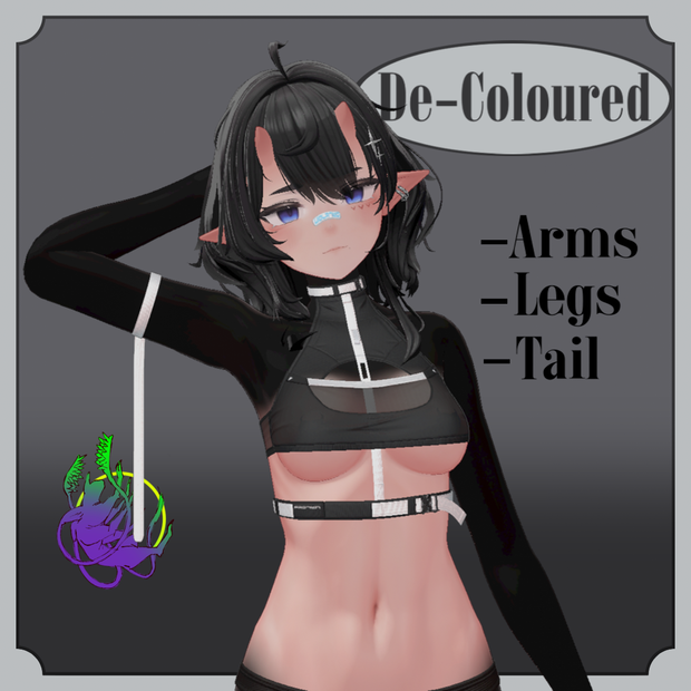 De-Coloured Arms, Legs, and Tail Uruki Texture (ウルキ)
