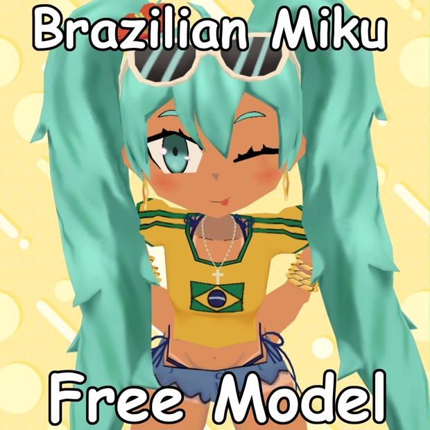 Brazilian Miku s Retrochibi Free Model BankaiZone BOOTH brazilian-miku-s-retrochibi-free-model-bankaizone-booth