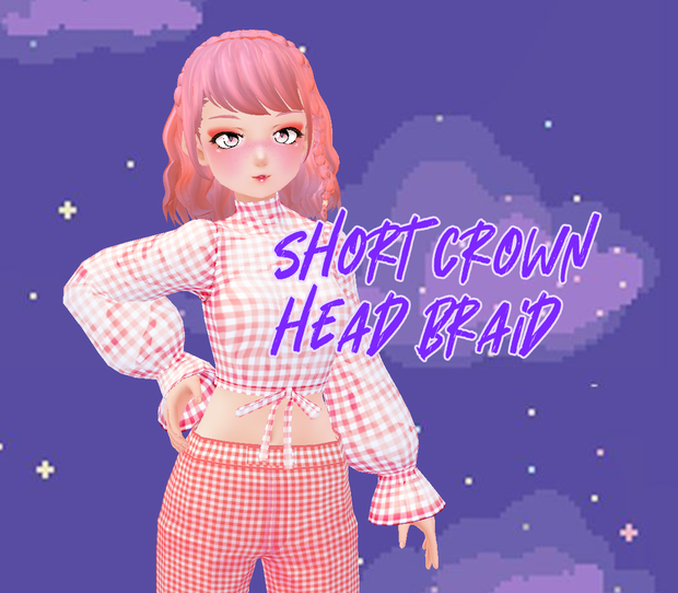 Short crown braid [VROID]