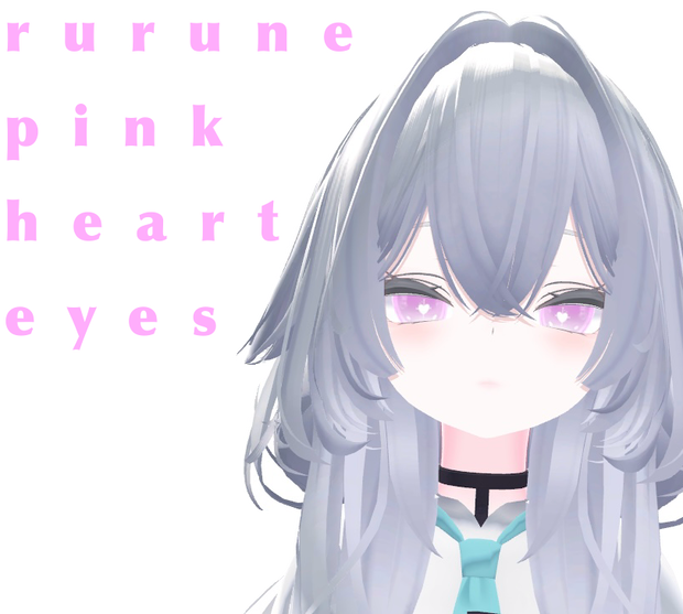 rurune pink heart eyes