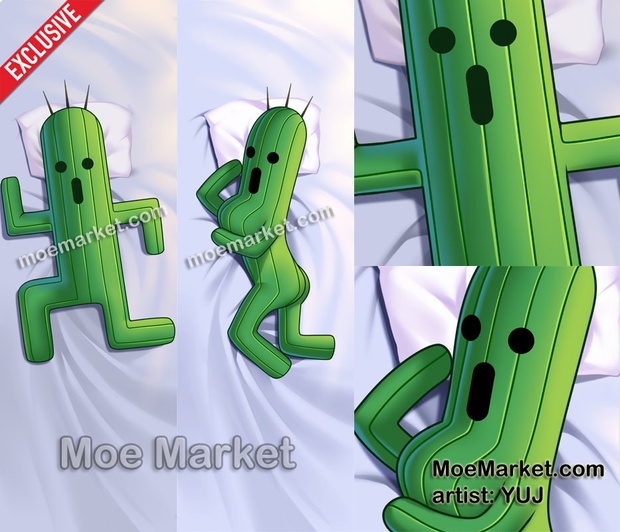 Dakimakura Cactuar Final Fantasy 抱き枕 サボテンダー ファイナルファンタジー Moemarket Booth