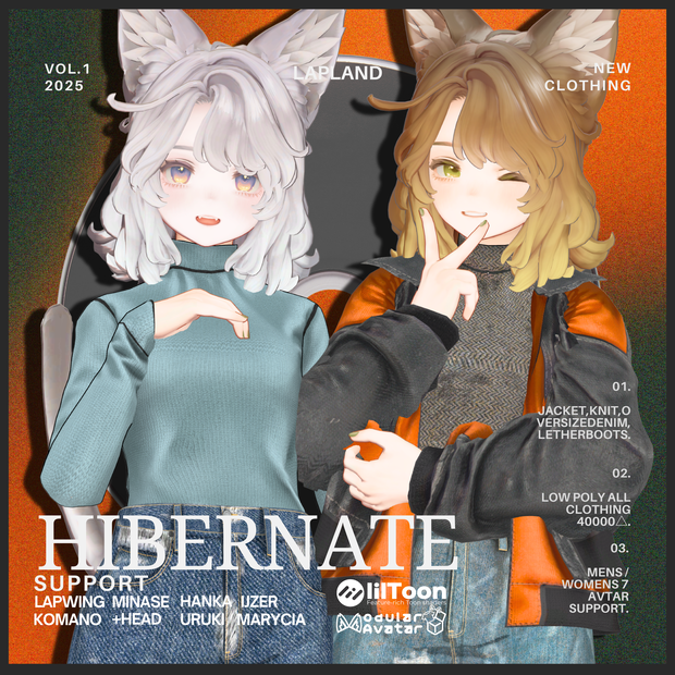 【old】-Hibernate-【男女8アバターフルセット販売】
