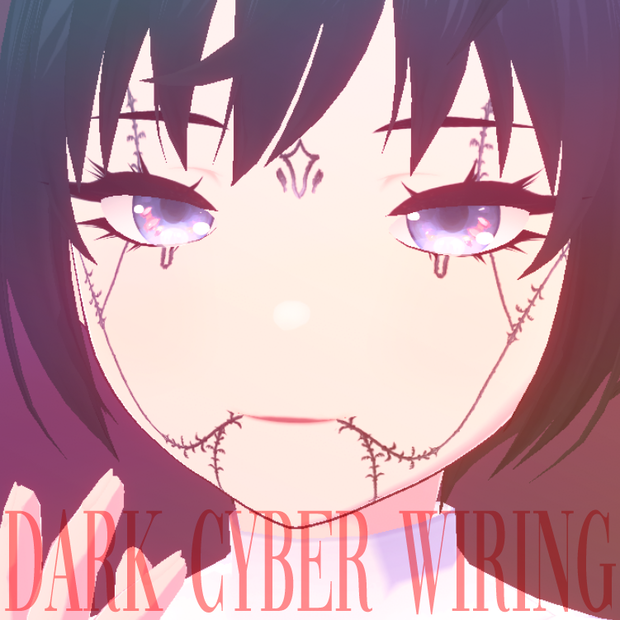 [ VROID ] Dark Face Wiring! Cyberpunk Implants! | ダークフェイス配線！ サイバーパンクインプラント！