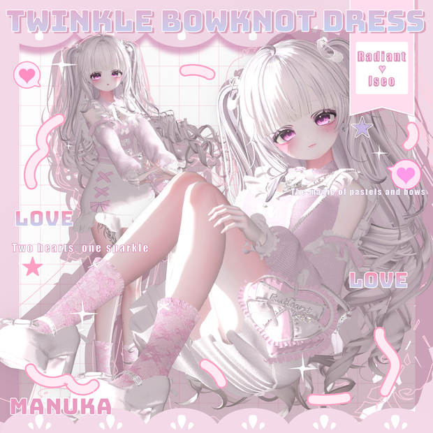 【❥Twinkle Bowknot Dress❥】７アバター対応Radiant-iseo