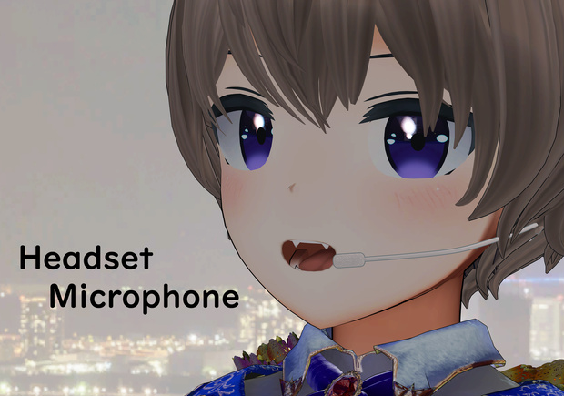 アイドル用 ヘッドセットマイク（シェイプキー付き）