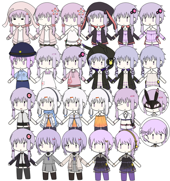 結月ゆかり立ち絵(デフォルメ)