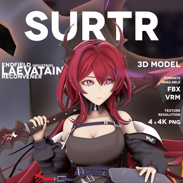 Arknights - Surtr / アークナイツ - スルト - FBX + VRM