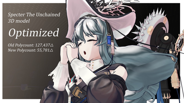アークナイツ - スペクターモデル / Arknights Specter The Unchained Model - FBX + VRM