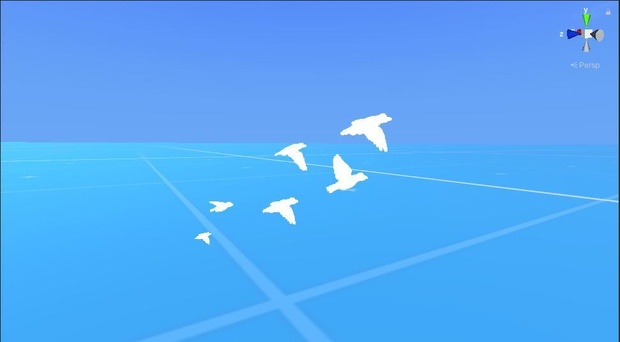 【FREE】羽ばたく鳥パーティクル