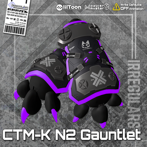 【オリジナル3Dモデル】CTM-K N2 Gauntlet-ニャントレット-【ガントレット】