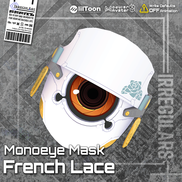 【オリジナル3Dモデル】French Lace【マスク】