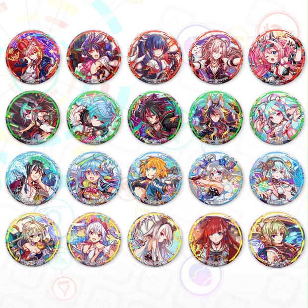 クラフィ　クラッシュフィーバー　初期　缶バッジコレクション　コンプセット クラフィ クラッシュフィーバー 初期 缶バッジコレクション