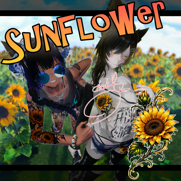 『San Flower』タトゥーデカール　GSshop　