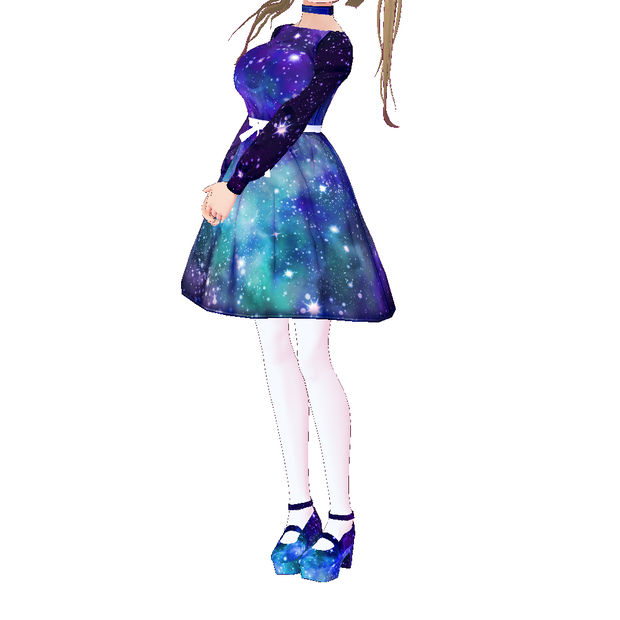 星空ワンピース【VRoidStudioベータ版 ワンピース用テクスチャ】