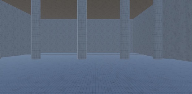 Empty room with pipes