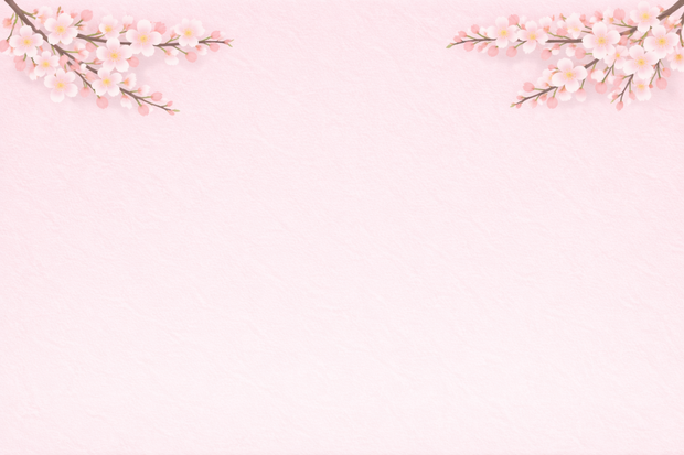 ひな祭り 背景素材｜桃の花のみ｜Hinamatsuri Peach Blossom Background｜パステルピンク・エレガント