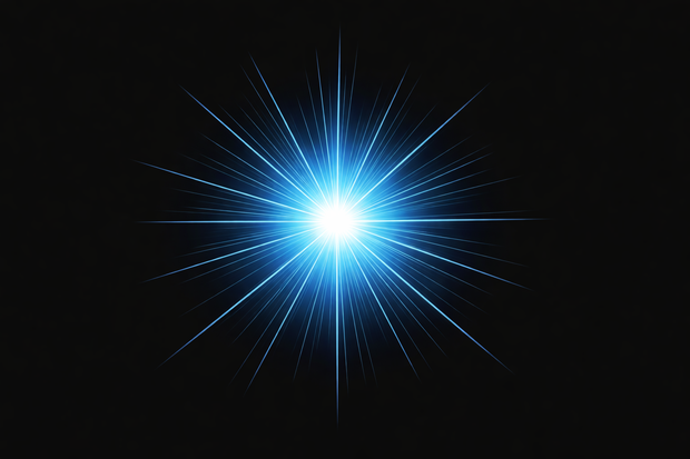 Blue Energy Burst 青い発光エネルギー爆発背景素材 SFライトエフェクト