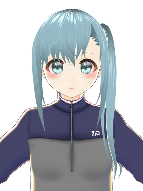【Vroid】控えめサイドテール　ヘアープリセット
