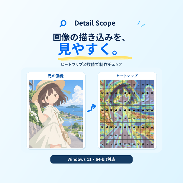 Detail Scope｜画像の描き込みを可視化するWindowsツール