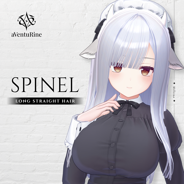 Spinel Long Straight Hair【5アバター対応】