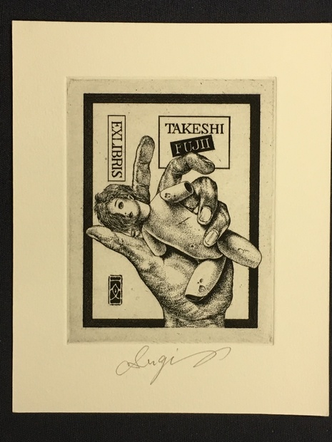 杉本一文 銅版画蔵書票 悪魔の寵児 ギャラリーソラト Booth