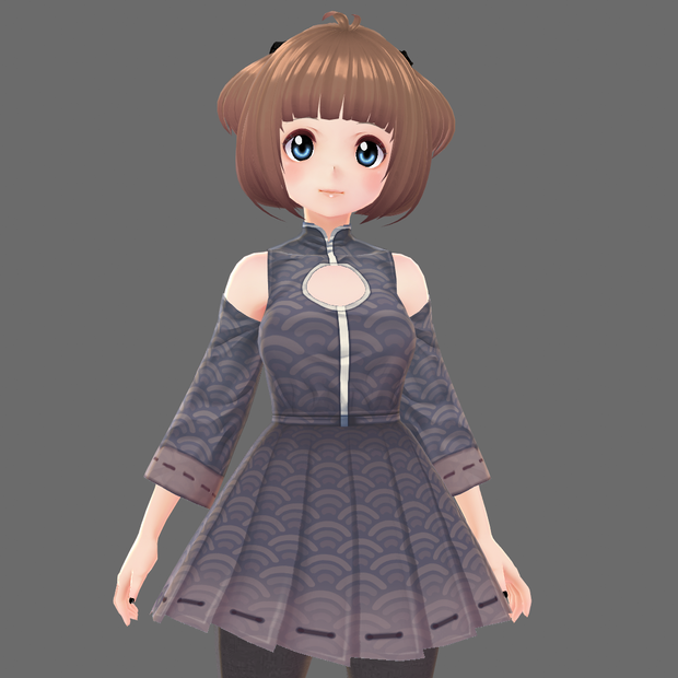 Asian Inspired Vroid Dress