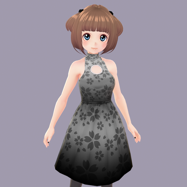 Sakura Vroid Pattern Dress