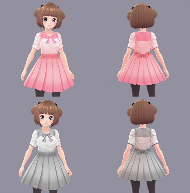 3 Vroid Uniform Dress