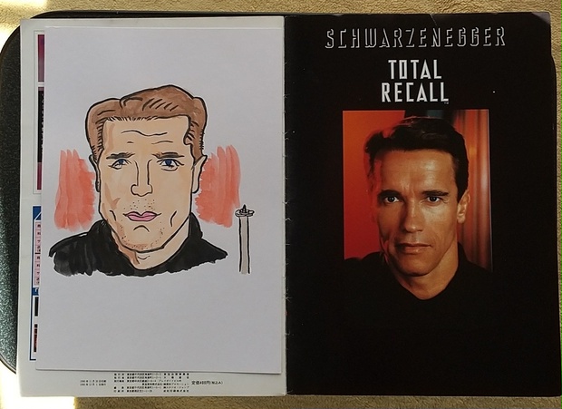 ARNOLD SCHWARZENEGGER 似顔絵