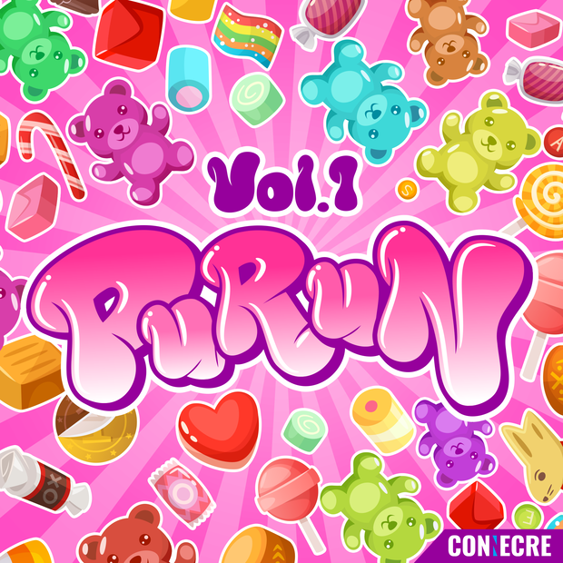 ポップでキュートなグラフィティフォント／Purun