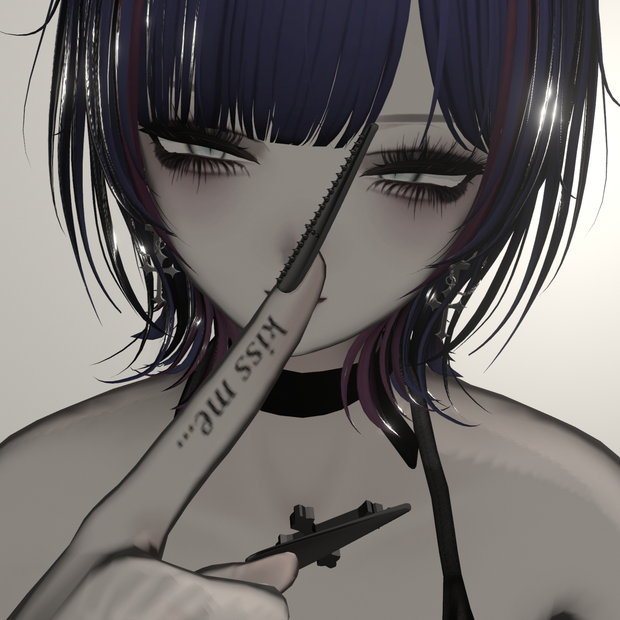 kiss me kill me finger tatto