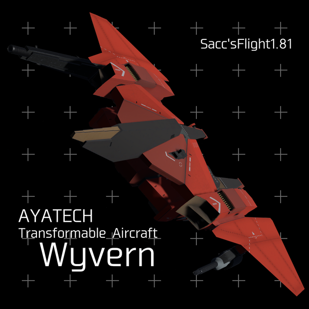 【VRChat】AYATECH Transformable Aircraft Wyvern【Sacc's Flight 1.81】