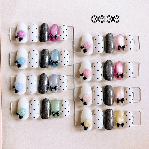 オーダーフロートネイルチップフットパンダくま確認用