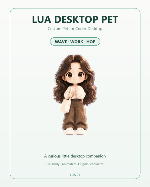 ルア Desktop Pet v1.0 全身アニメーション