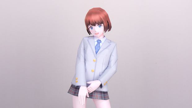 ペーパークラフト　立体ぬりえD012