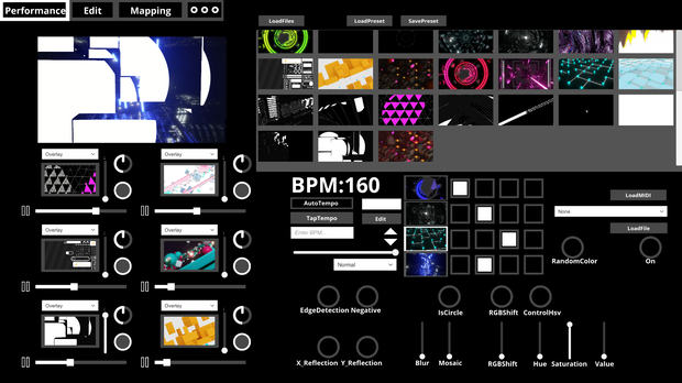 【VJソフト】SSS VJ Tool 【自動VJ : EarlyAccess】
