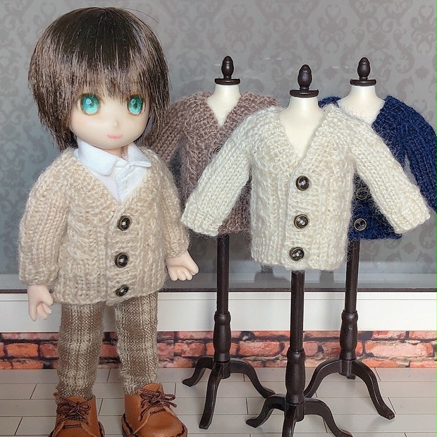 ねんどろいどどーる オビツ11 兼用 アランロングカーディガン