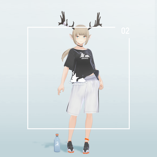 【VRC対応3D服飾モデル】KRONOS Active wear ver4.02