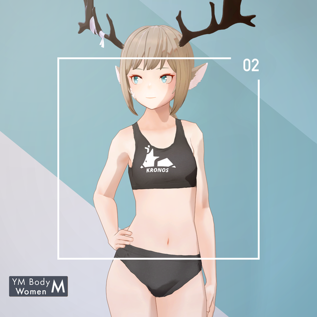 【VRC対応3D素体モデル】KRONOS YM Body ver4.01