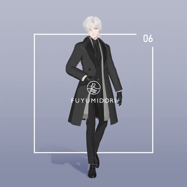 【VRC対応3D服飾モデル】FUYUMIDORI Classic Coat ver4.02