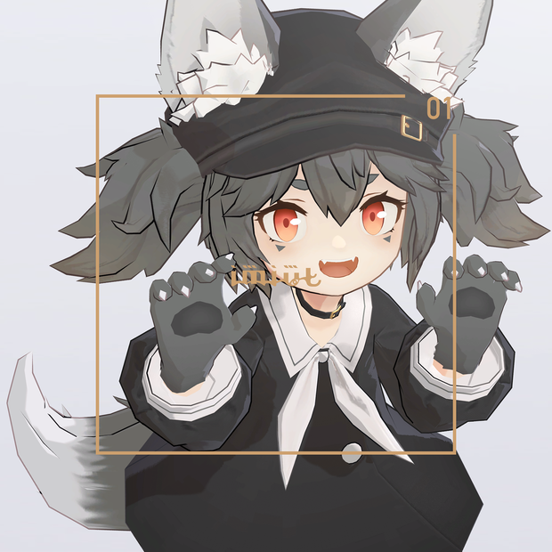 【VRC / VRM / Quest 対応3Dモデル】imiut CHIBI ver4.04