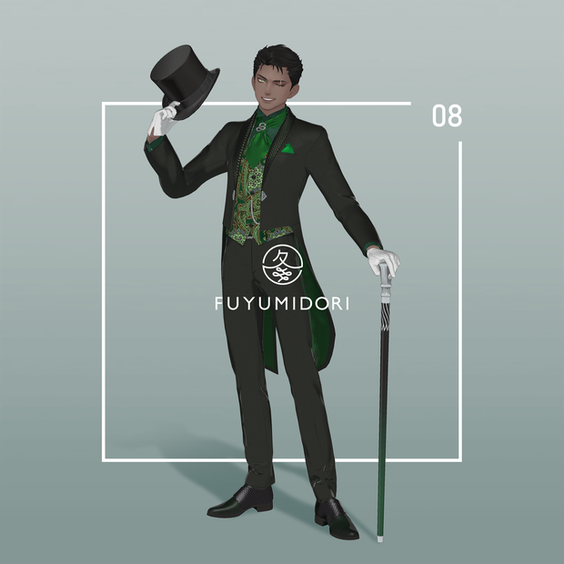 【VRC対応3D服飾モデル】FUYUMIDORI Black Snake ver1.05