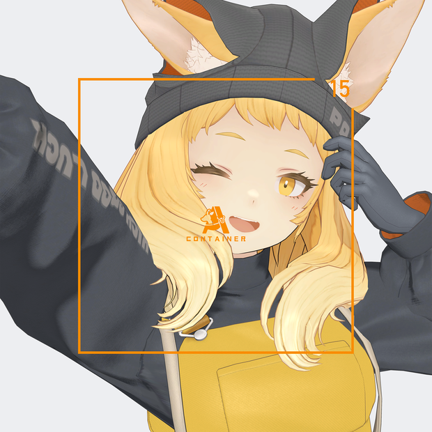 【VRC / VRM 対応3Dモデル】CONTAINER ver1.03