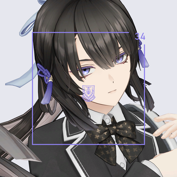 【VRC 対応3Dモデル】宵月 ver1.02