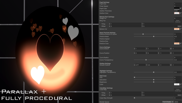 Heart Eye Shader - VRChat