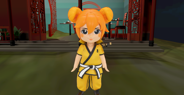 Meshy（有料版）で作ったシャオラン｜表情シェイプキー対応 v1.1