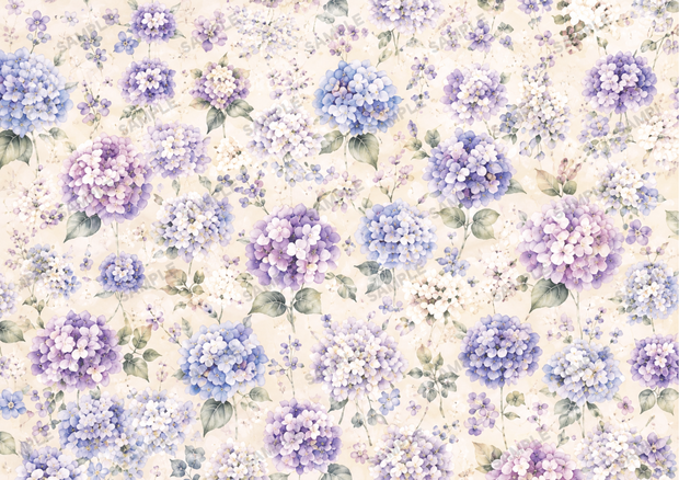 ＼紫陽花／デザインペーパー【ペーパーアイテム素材ＰＮＧ】