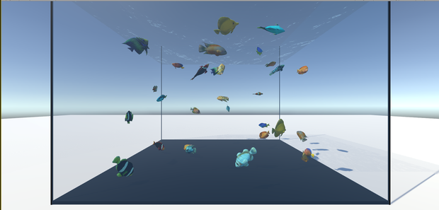 AI Aquarium [Prefabs VRChat Ready] [Unity 2019] / AI水族館  [Updated v2.0]