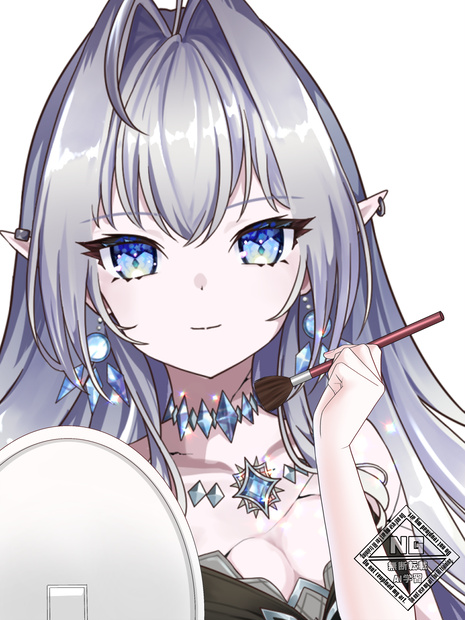 メイク中！な素材💄✨ VTuber素材/Vライバー素材/おはようVTuber/おはようVライバー/おはようVTuber素材/おはようVライバー素材 (透過素材)