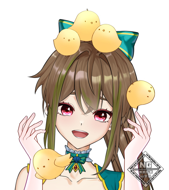 ひよこが落ちてくる素材🐥⸒⸒ VTuber素材/Vライバー素材/おはようVTuber/おはようVライバー/おはようVTuber素材/おはようVライバー素材 (透過素材)